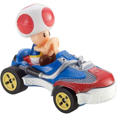 Hot Wheels GBG30 Mario Kart 1:64 Die-Cast Toad with Sneeker Vehicle Image 1
