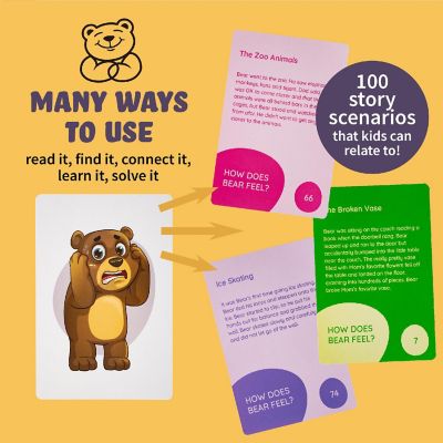 How Does Bear Feel Emotion Story Cards for Social Emotional Learning Image 1