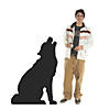 Howling Wolf Silhouette Life-Size Cardboard Stand-Up Image 2