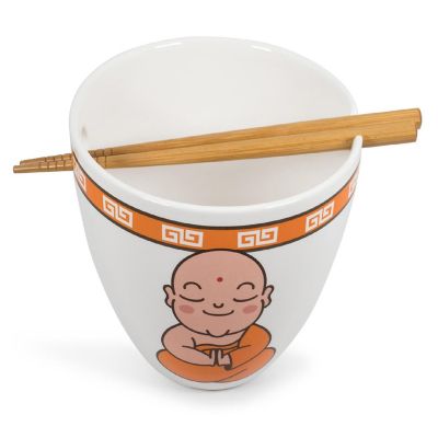 Hungry Buddha Japanese Dinnerware Set  16-Ounce Ramen Bowl and Chopsticks Image 1