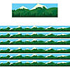 Hygloss Mountain Border, 12 Strips/36 Feet Per Pack, 6 Packs Image 1