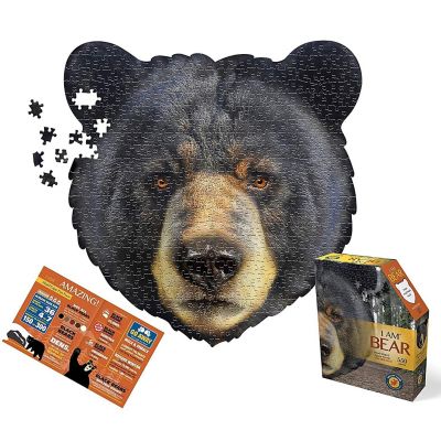 I AM Bear 550 Piece Animal Head-Shaped Jigsaw Puzzle Image 3