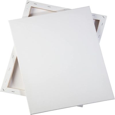 iDIY Stretched Canvas Board Multi Pack (Set of 14) - Sizes 4 x 4-12 x 16, 5/8" Variety Pack - Classic White Blank, Pre Primed for Oils or Acrylics, 100% Cotton, Image 3