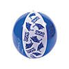 Inflatable 11" Blue Congrats Grad Autograph Medium Beach Balls - 12 Pc. Image 1
