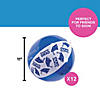 Inflatable 11" Blue Congrats Grad Autograph Medium Beach Balls - 12 Pc. Image 2