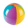 Inflatable 15" Bright Extra Large Beach Balls - 6 Pc. Image 1