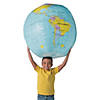 Inflatable 33" Multicolored Globe Giant Vinyl Beach Ball Image 1