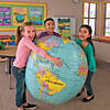 Inflatable 33" Multicolored Globe Giant Vinyl Beach Ball Image 3