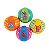 Inflatable 5" Monster Mini Beach Balls - 12 Pc. Image 1