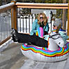 Inflatable GoFloats&#8482; Unicorn Winter Snow Tube Image 1