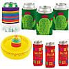 Inflatable Sombrero Cooler with Assorted Can Coolers for 48 Image 1