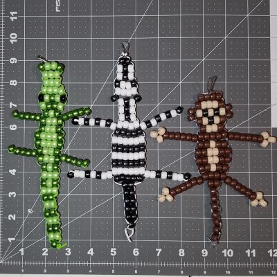 Ink and Trinket Kids DIY Jungle Animal Bead Pet Craft Kit, Makes 3 Image 2