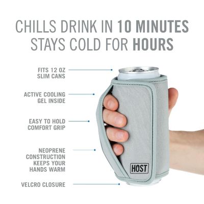 Insta-Chill Slim Can Sleeve in Gray Image 3