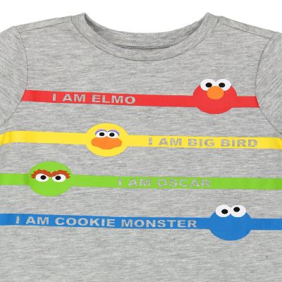 Isaac Mizrahi Loves Sesame Street Gang Elmo Toddler Baby Short Sleeve Tee (2T, Gray) Image 2