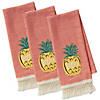 Island Tropics Pineapple Embellished Dishtowels (Set Of 3) Image 1