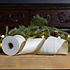 Ivory 4" X 10 Yds. Ribbon Wired Polyester Image 2