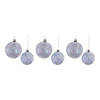 Ivory Irredescent Ball Ornament (Set Of 6) 3"D, 4"D Glass Image 4