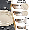 Ivory Vintage Round Disposable Plastic Dinnerware Value Set (120 Settings) Image 1