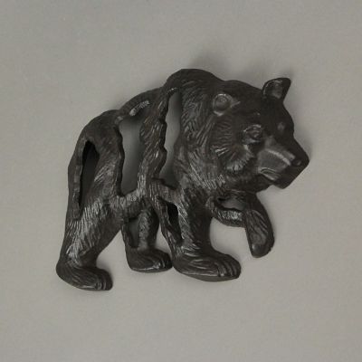 J.D. Yeatts Cast Iron Bear Wall Mounted Sculpture Cabin Home Art Hanging Plaque Lodge Decor Image 3