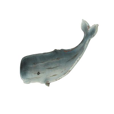 J.D. Yeatts Hand Carved Wooden Blue Whale Platter Decorative Serving Tray 15 Inch Image 1