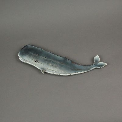 J.D. Yeatts Hand Carved Wooden Blue Whale Platter Decorative Serving Tray 15 Inch Image 3
