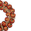 Jack-O-Lantern and Burlap Ribbon Halloween Wreath  20-Inch  Unlit Image 3