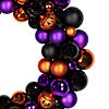 Jack-O-Lantern Shatterproof Ball Ornament Halloween Wreath - 24-Inch  Unlit Image 1
