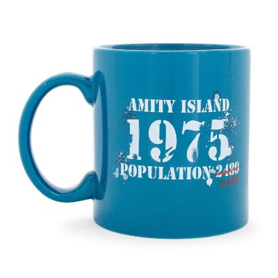 JAWS Amity Island Population Ceramic Mug  Holds 20 Ounces Image 1