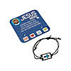 Jesus & Media Rope Bracelets with Card - 12 Pc. Image 2