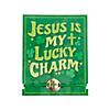 Jesus is My Lucky Charm Bracelets with Card - 12 Pc. Image 1