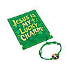 Jesus is My Lucky Charm Bracelets with Card - 12 Pc. Image 2