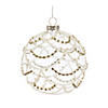 Jeweled Ball Ornament (Set Of 6) 4"D Glass Image 1