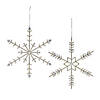 Jeweled Metal Snowflake Ornament (Set Of 6) 14"H Iron/Glass Image 1