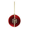 Jeweled Snowflake Ball Ornament (Set Of 4) 4"D Polyester Image 1