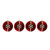 Jeweled Snowflake Ball Ornament (Set Of 4) 4"D Polyester Image 2