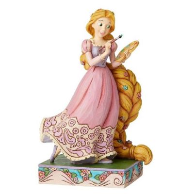 Jim Shore Disney Princess Passion Adventurous Artist Rapunzel Figurine 6002820 Image 1