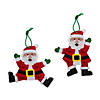 Jointed Santa Ornament Craft Kit - Makes 12 Image 1