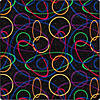 Joy carpets looped 6' x 6' area rug in color fluorescent Image 1