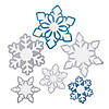 Jumbo Glitter Snowflake Cutouts - 6 Pc. Image 1