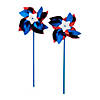Jumbo Red & Blue Pinwheels - 12 Pc. Image 1