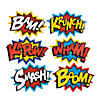 Jumbo Superhero Word Cutouts - 6 Pc. Image 1