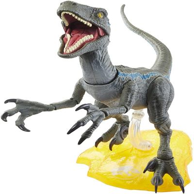 Jurassic World Amber Collection 6 Inch Action Figure  Velociraptor Blue Image 3