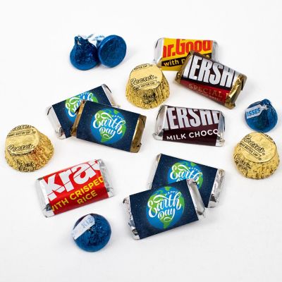 Just Candy 105 Pcs Earth Day Chocolate Party Favors Promotional Items Candy Giveaways (1.75 lbs; approx. 105 Pcs) Image 1