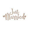 Just Married Car Sticker Image 1