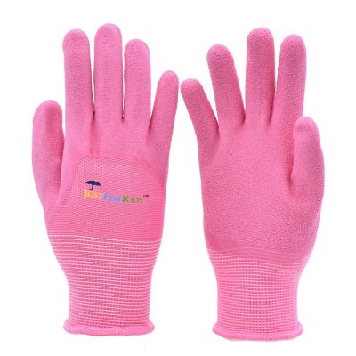 JustForKids Kids Garden Gloves Pink Image 1