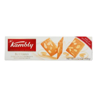 Kambly - Bscts Btrfly Almond Butter - Case of 12-3.5 OZ Image 1