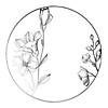 Kaya Collection 10.25" White with Silver Antique Floral Round Disposable Plastic Dinner Plates (120 Plates) Image 1