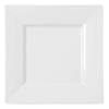 Kaya Collection 10.75" White Square Plastic Dinner Plates (120 Plates) Image 1