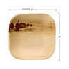Kaya Collection 4" Square Palm Leaf Eco Friendly Disposable Pastry Plates (100 Plates) Image 1