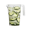 Kaya Collection 52 oz. Clear Round Plastic Disposable Pitchers (24 Pitchers) Image 1